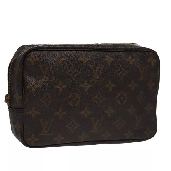 LOUIS VUITTON Monogram Trousse Toilette 23 Clutch Bag M47524 LV Auth am7313 - Picture 1 of 15
